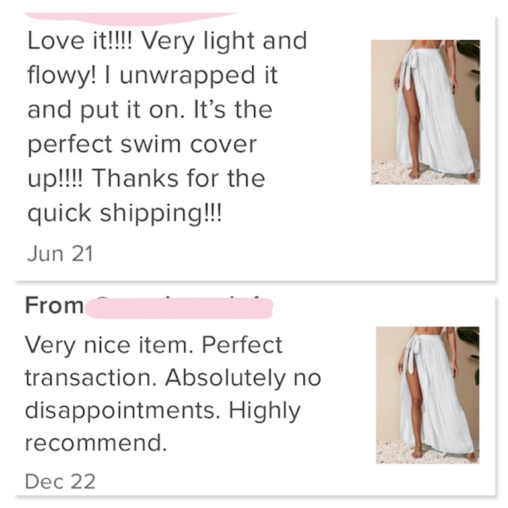 White Sarong Skirt - Picture 11 of 16